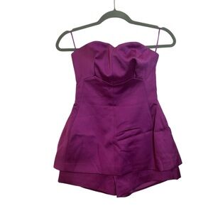 Keepsake The Label Let’s Go Layered Satin Romper